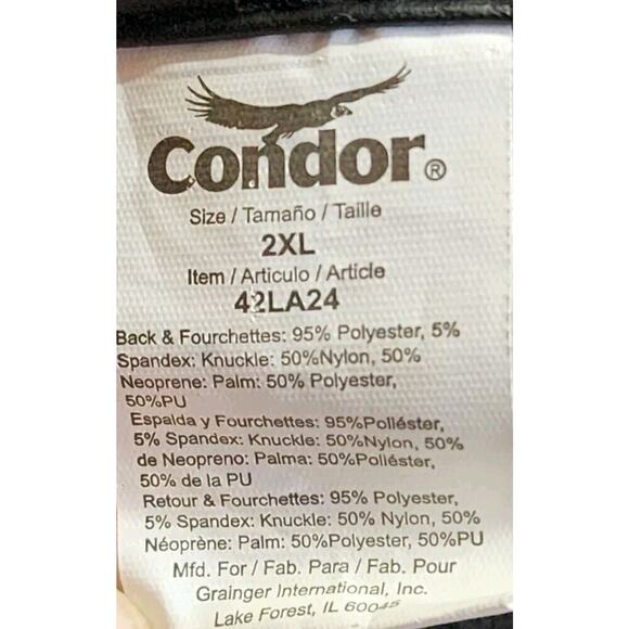 CONDOR Utility Gloves SIZE 2XL ( 5 ) Pair. bundle - Picture 4 of 4